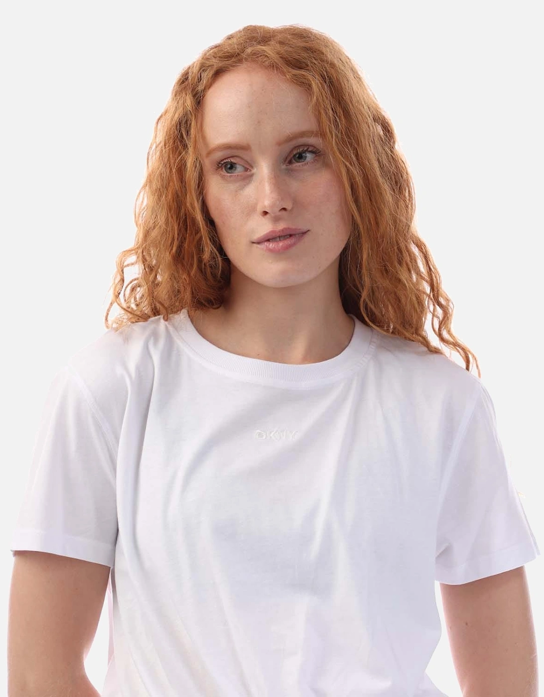 Embellished Logo Knot T-Shirt