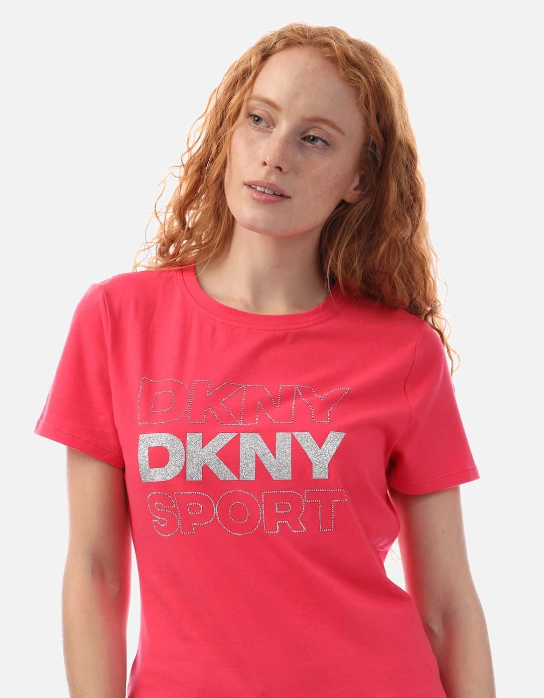 Glitter Logo Ss Crew Neck T-Shirt