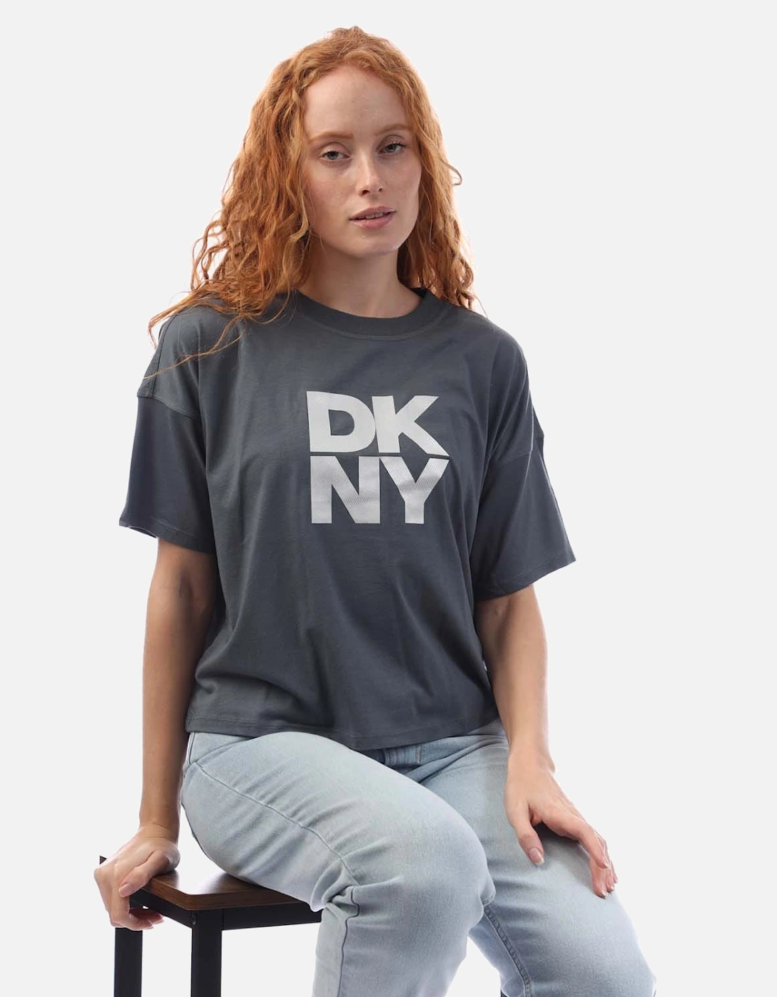 Foil Logo Cropped T-Shirt