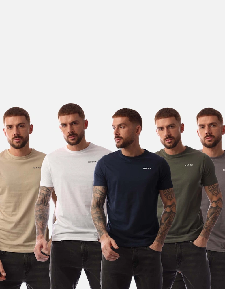 Mens Buena 5 Pack T-Shirts