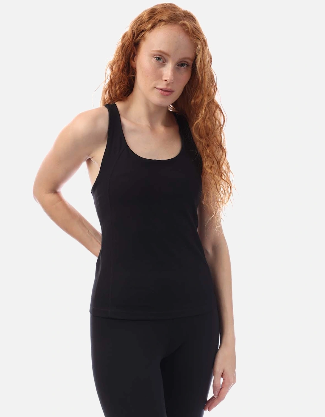 DKNY Women's Racerback SleevelessTank Top - Black - Size: 4