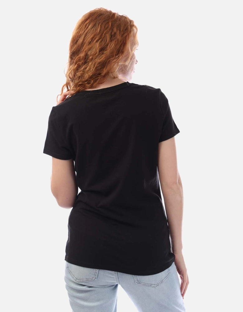 Ombre Outline Logo Crew Neck T-Shirt