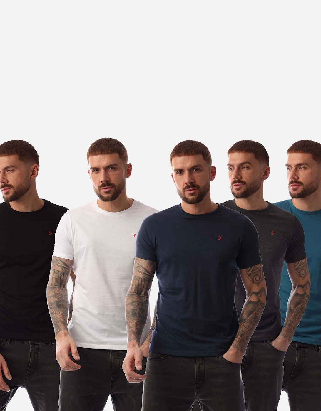 Mens Fordham 5 Pack Lounge Shirts, 6 of 5