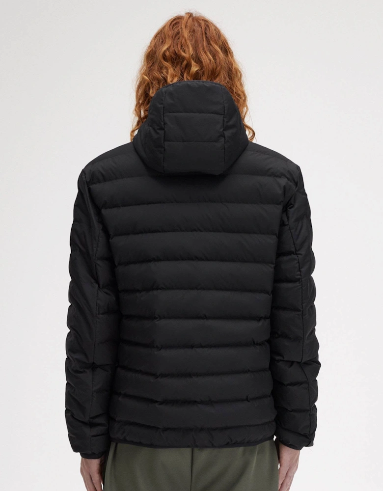 Mens Hooded Padded Jacket - Black 184