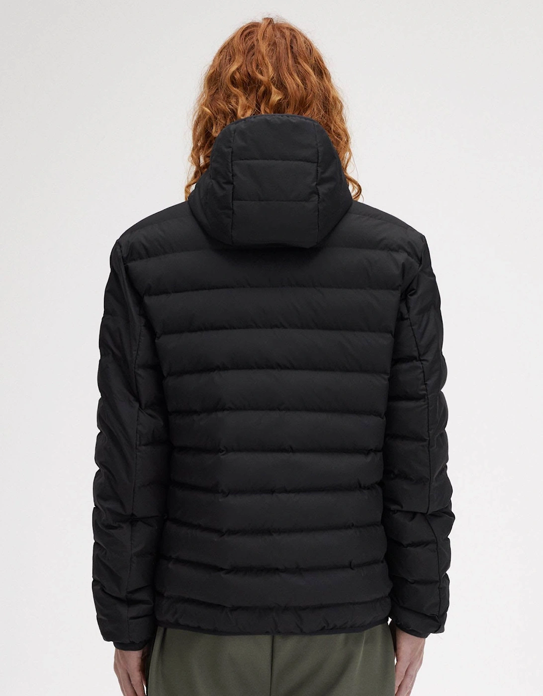 Mens Hooded Padded Jacket - Black 184