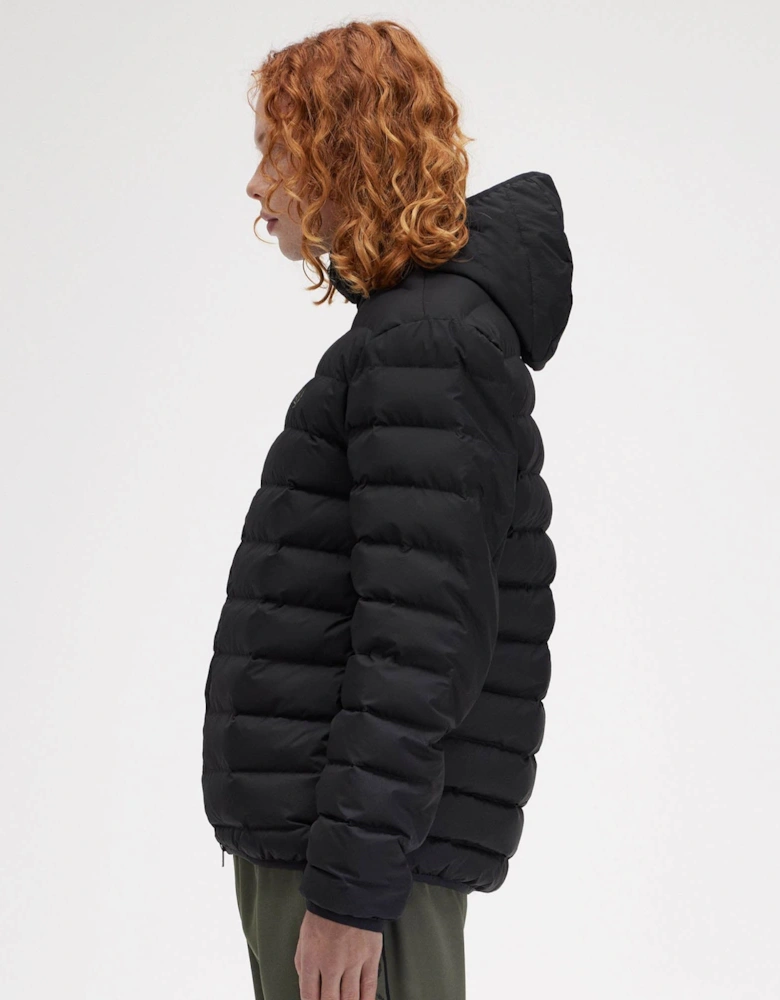 Mens Hooded Padded Jacket - Black 184