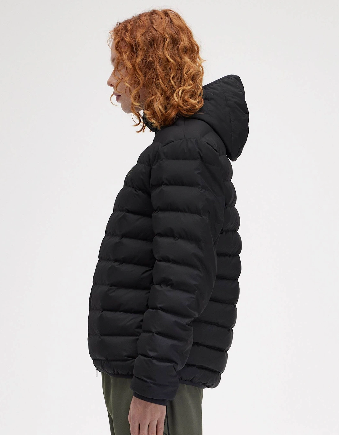Mens Hooded Padded Jacket - Black 184