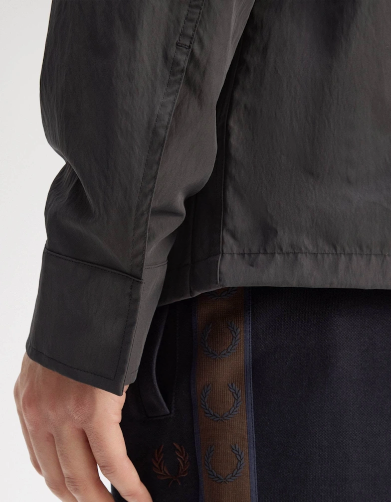 Mens Zip Overshirt - Anchor Grey Y93