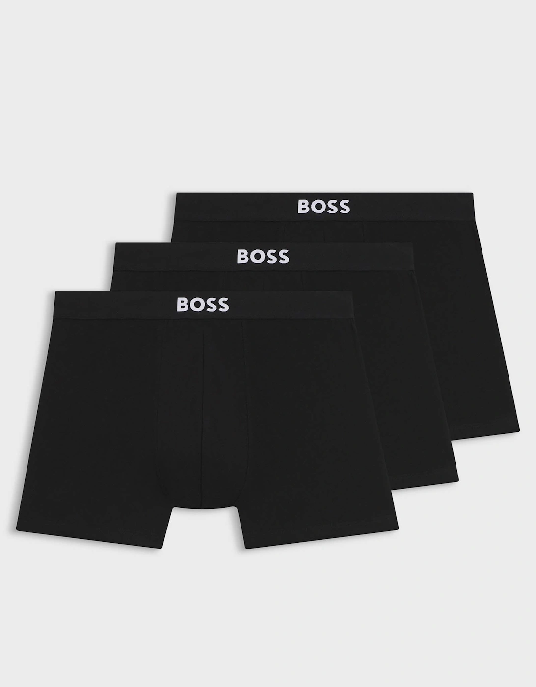 Boss Men's BOSS Orange 3-Pack Mens Stretch Cotton Boxer Briefs - Black 001