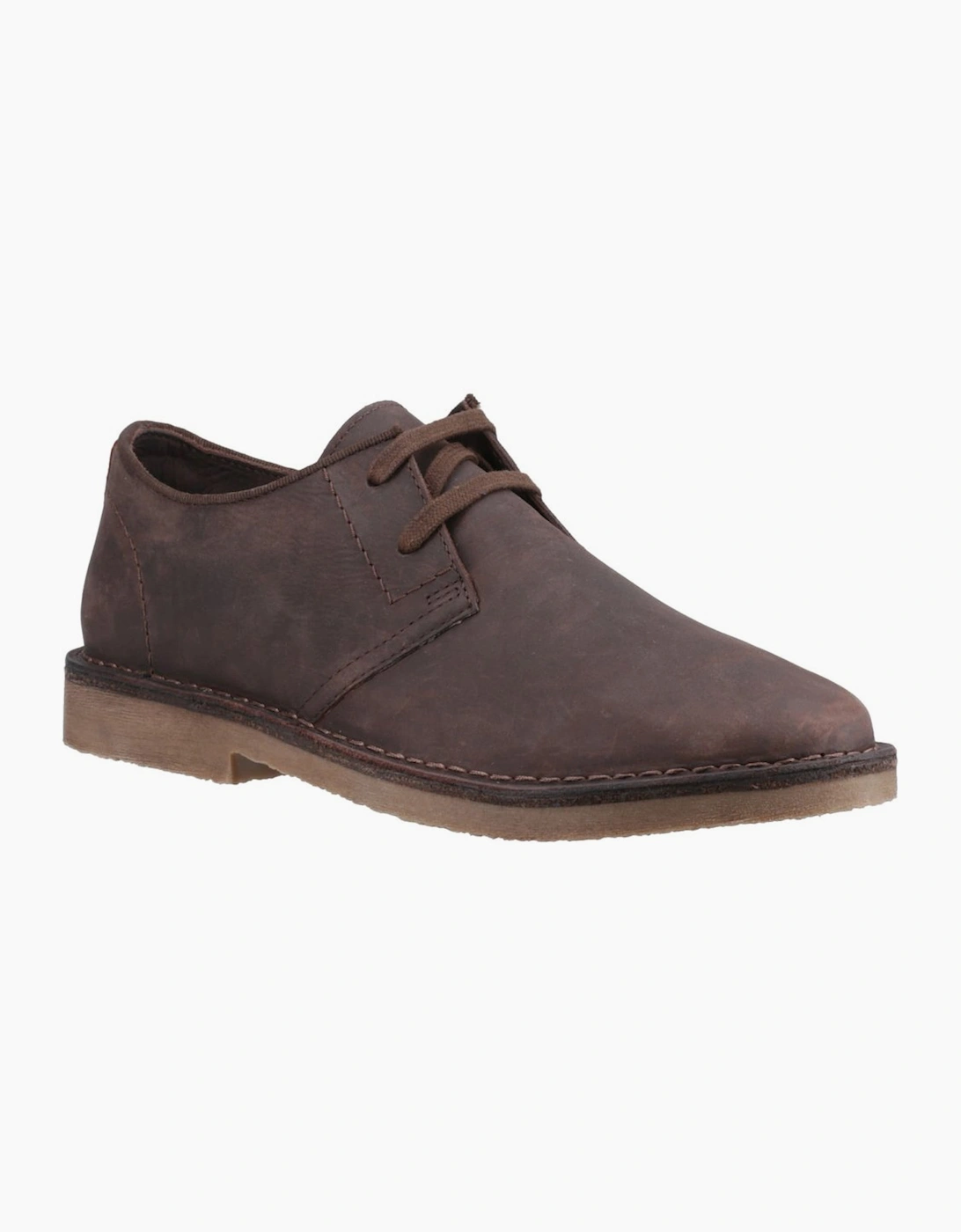 Hush Puppies Men's Brown Scout Leather Lace Up Shoes - Size 6