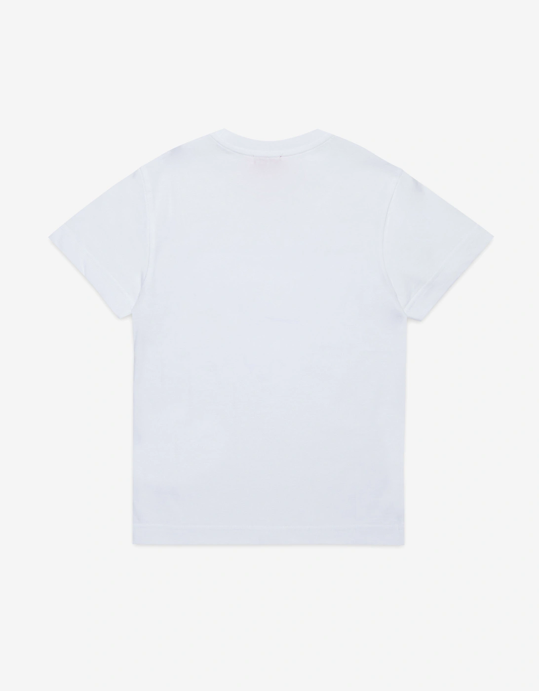 Boys Logo Print T-Shirt in White