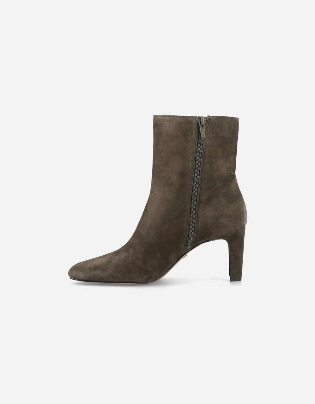 Dune Ovation Suede Women's Khaki Heeled Ankle Boots