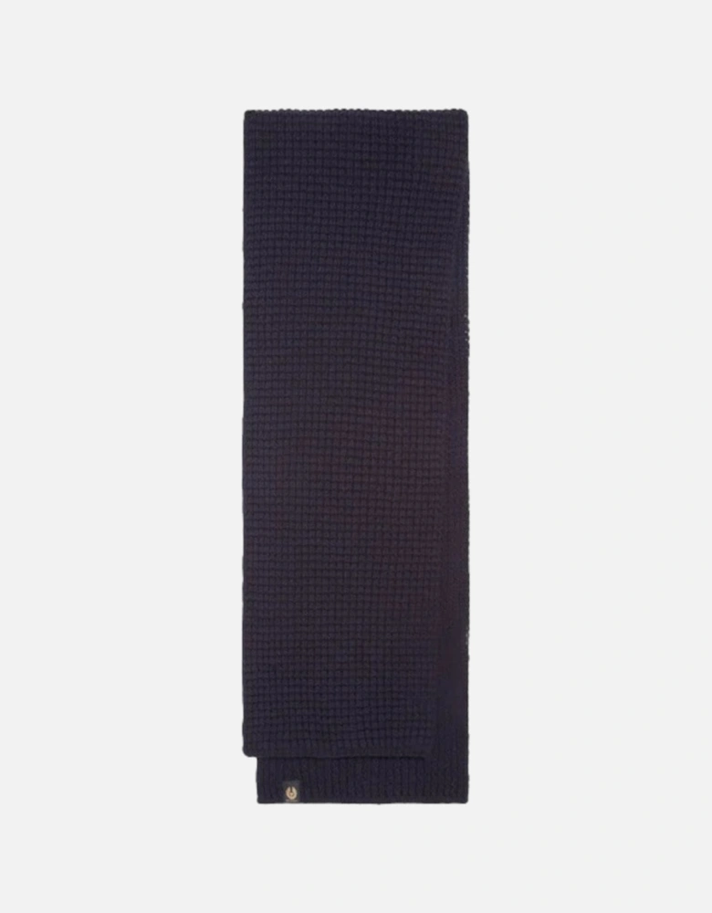 Tuck Rib Scarf Dark Ink