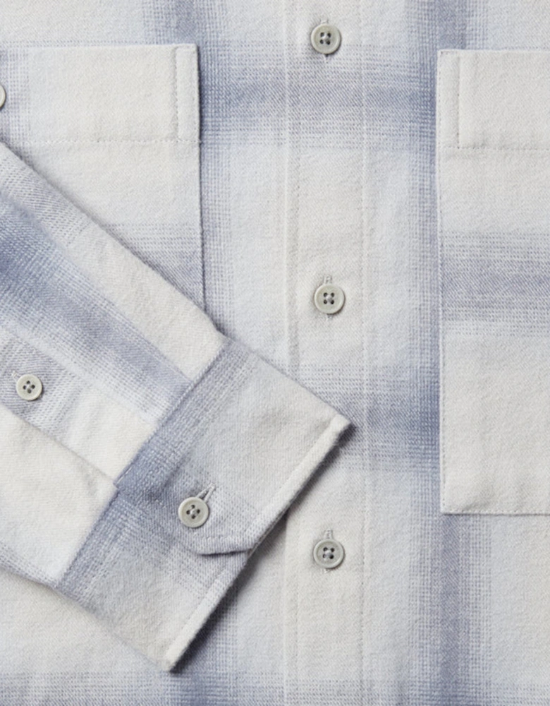 Outpost Flannel Shirt Silver Birch/Quarry Blue/Line Blue