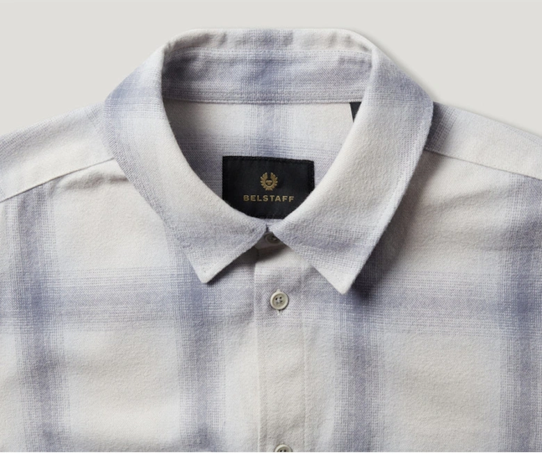 Outpost Flannel Shirt Silver Birch/Quarry Blue/Line Blue