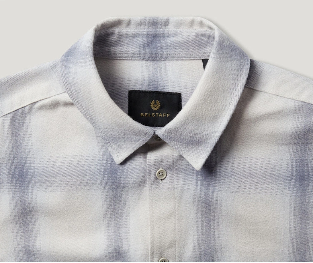 Outpost Flannel Shirt Silver Birch/Quarry Blue/Line Blue
