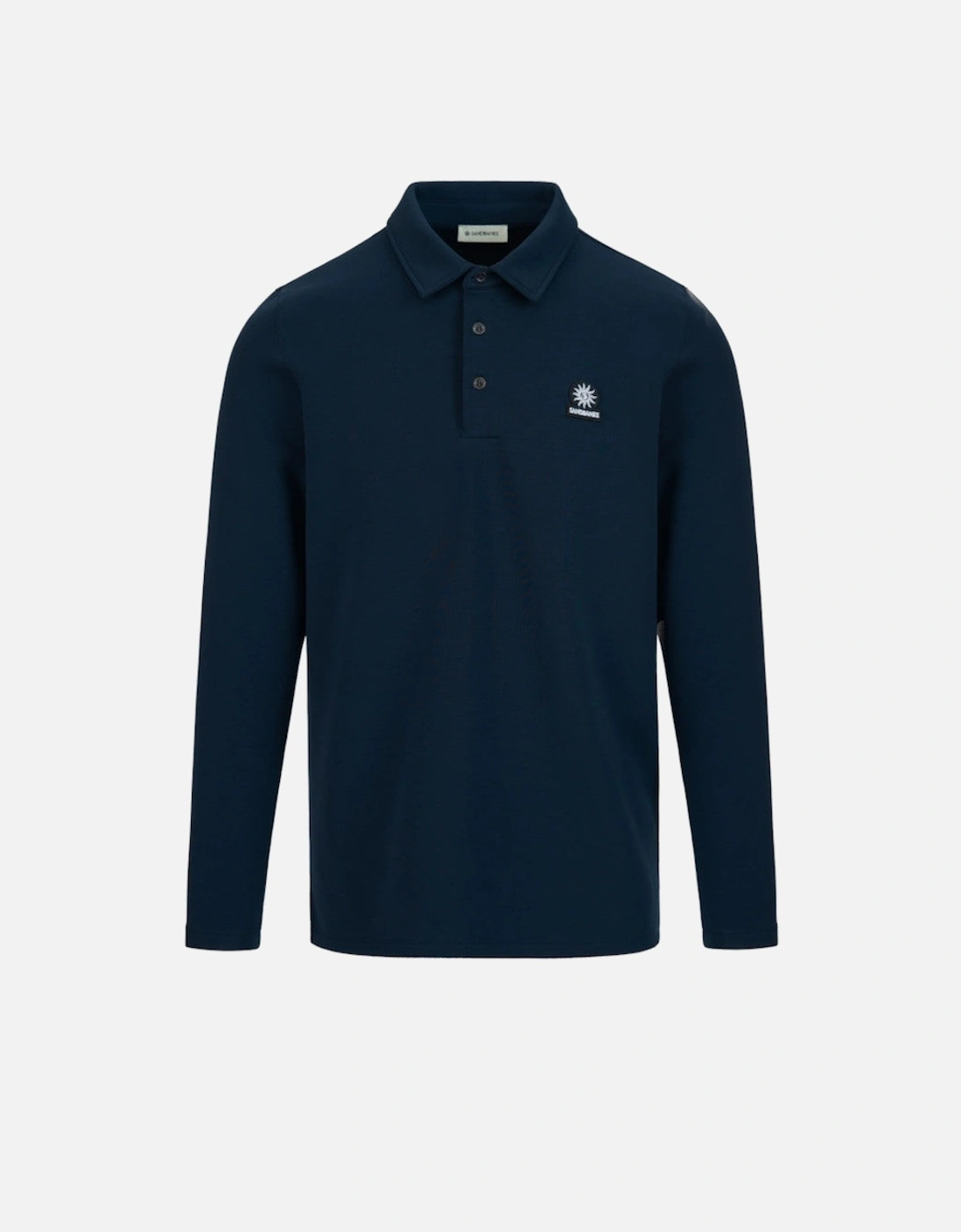 LS Self Collar Polo Shirt Navy, 3 of 2