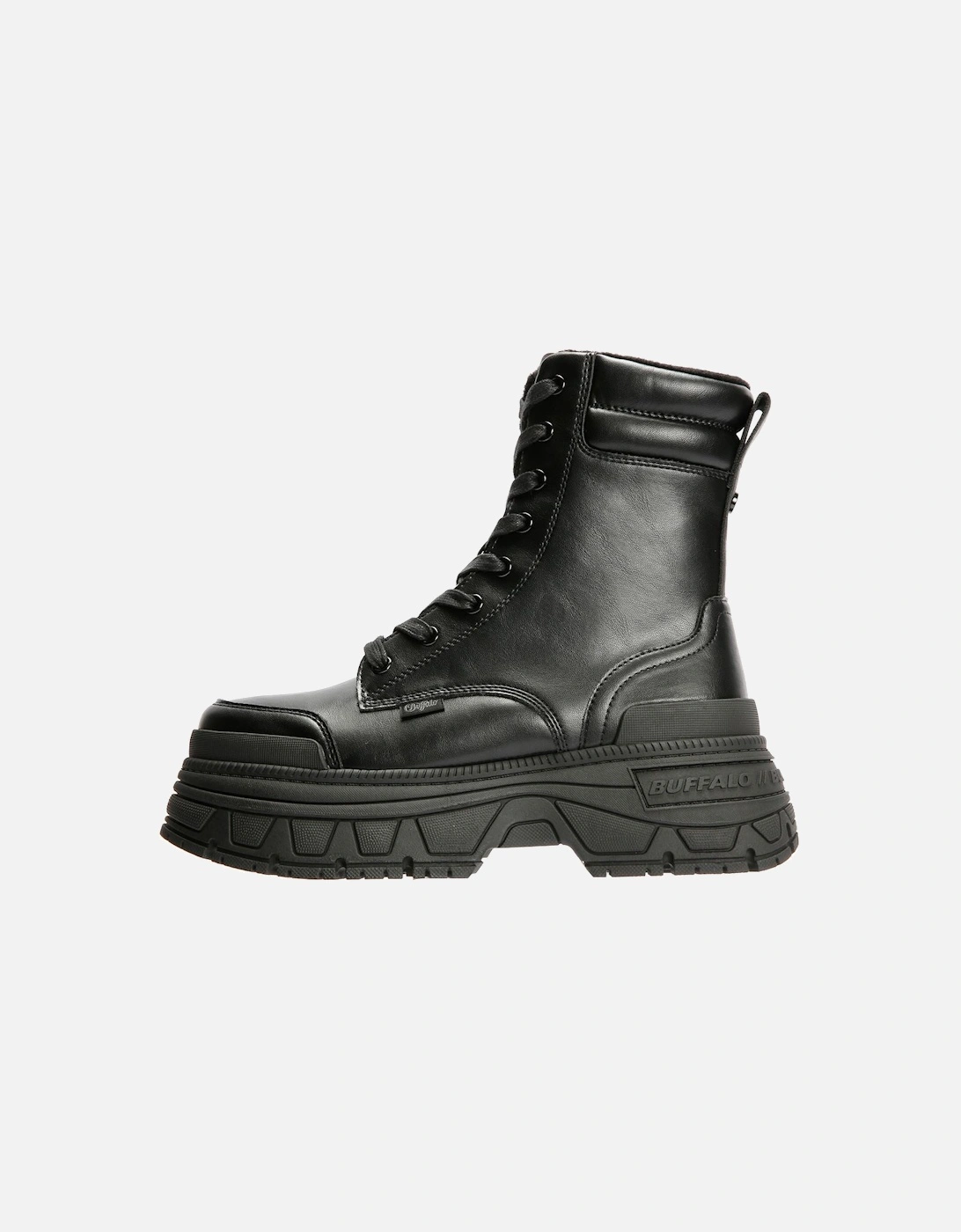 Fusion Lace Up Mid Women's Black Boots