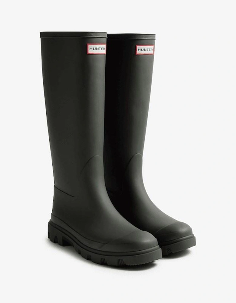Downpour Tall Rubber Women's Olive Wellington Boots