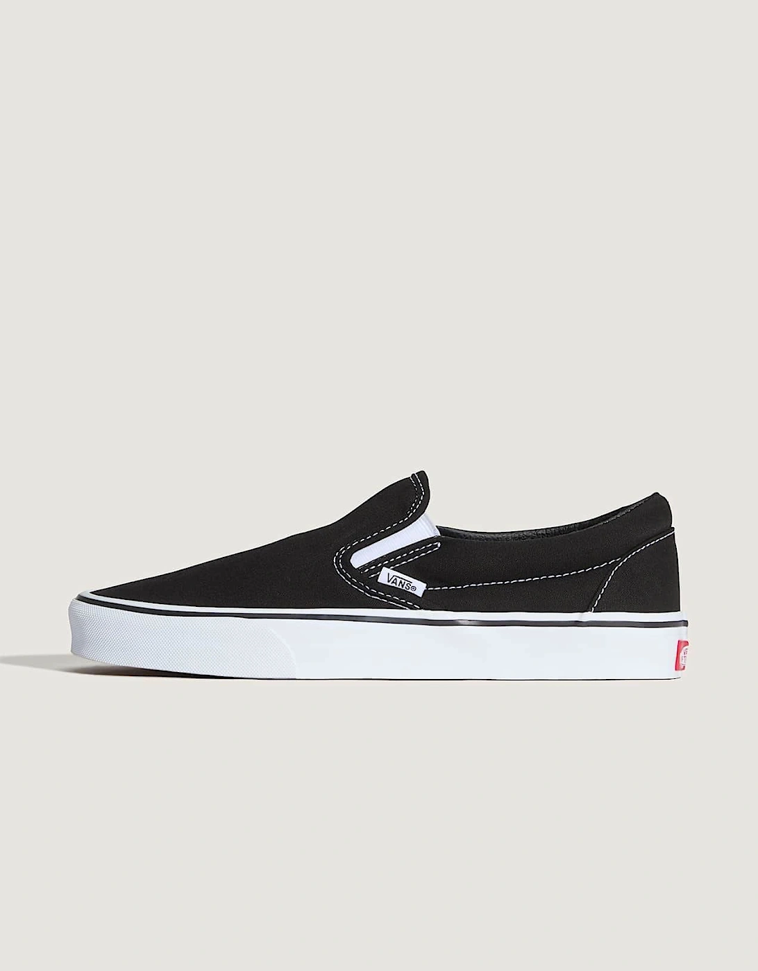 Classic Slip-On Canvas Black Trainers