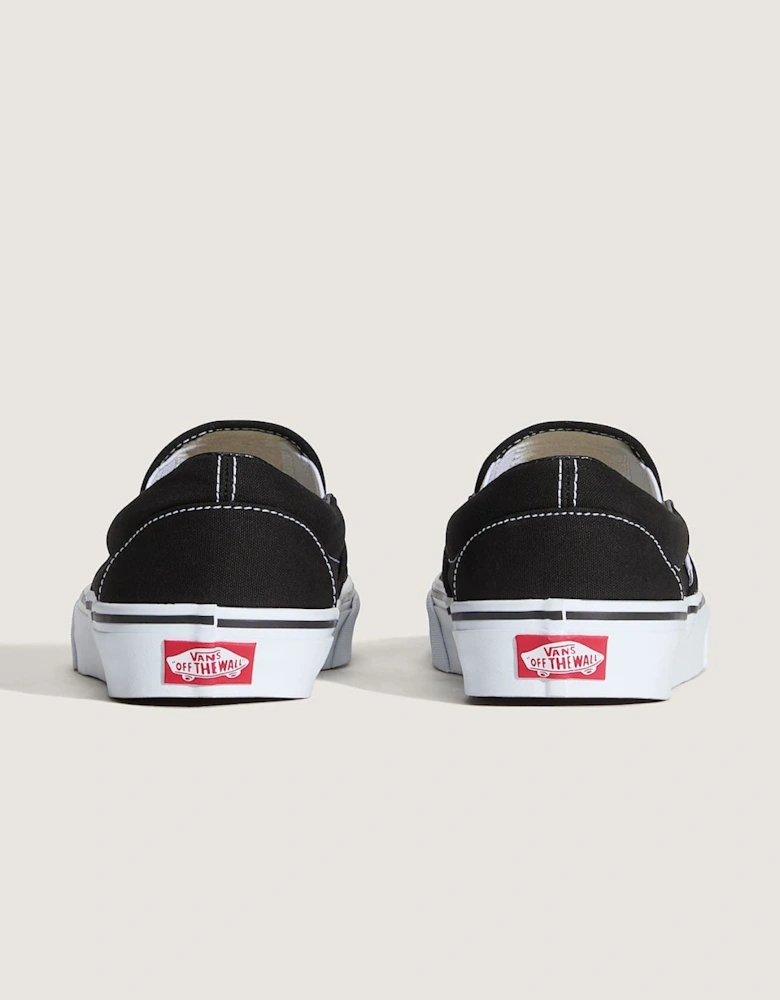Classic Slip-On Canvas Black Trainers