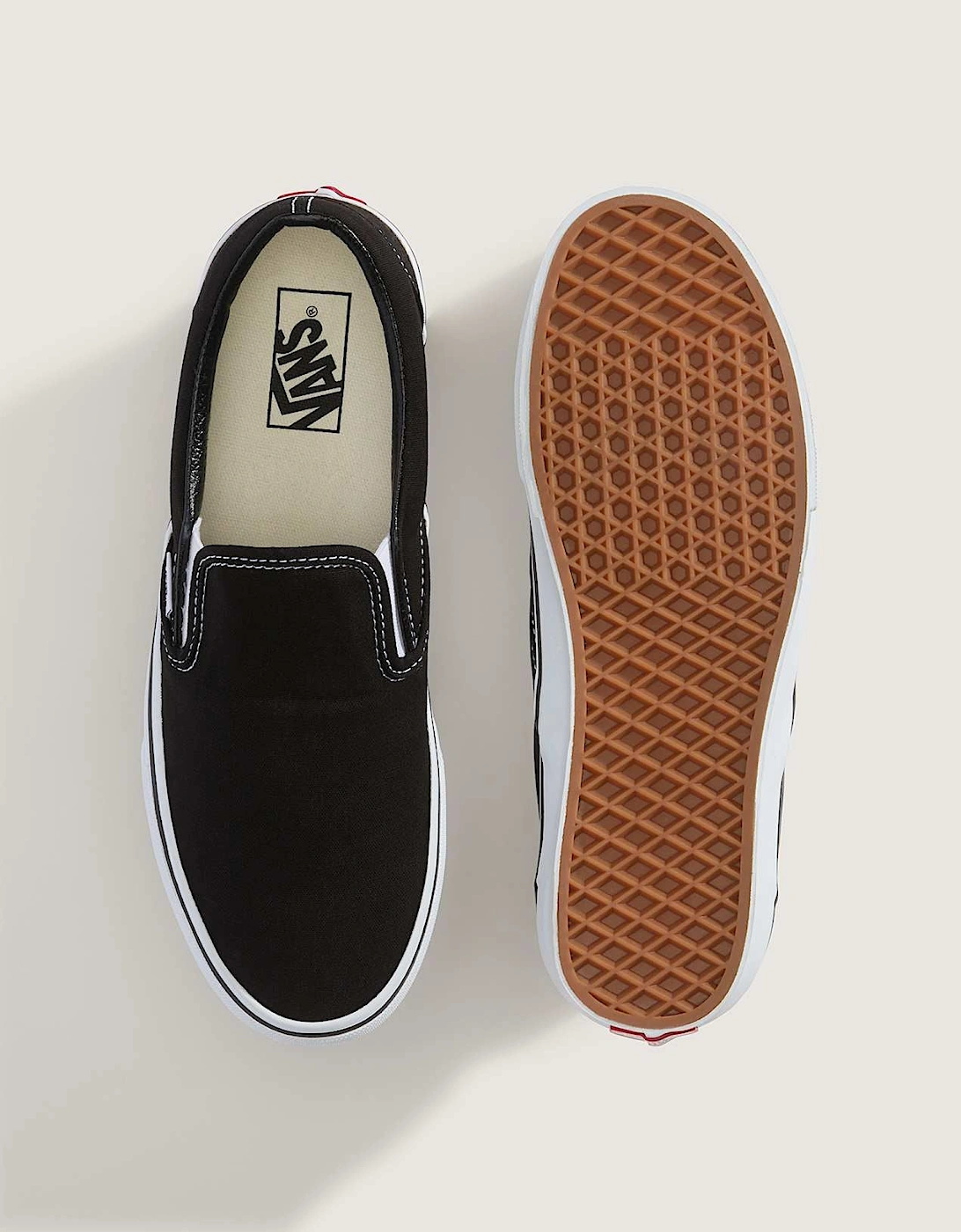 Classic Slip-On Canvas Black Trainers