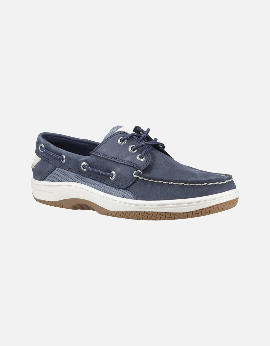 Sperry Billfish 3 Eye Leather Men's Navy Boat Shoes, 6 of 5