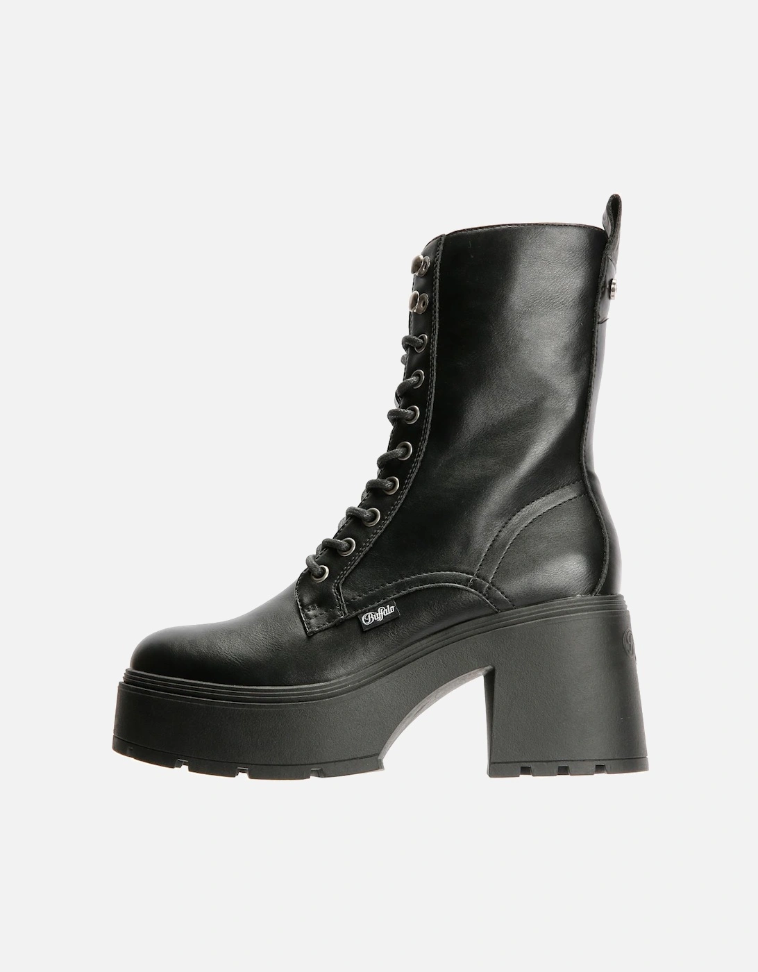 Mila Lace Up Mid Women's Black Boots
