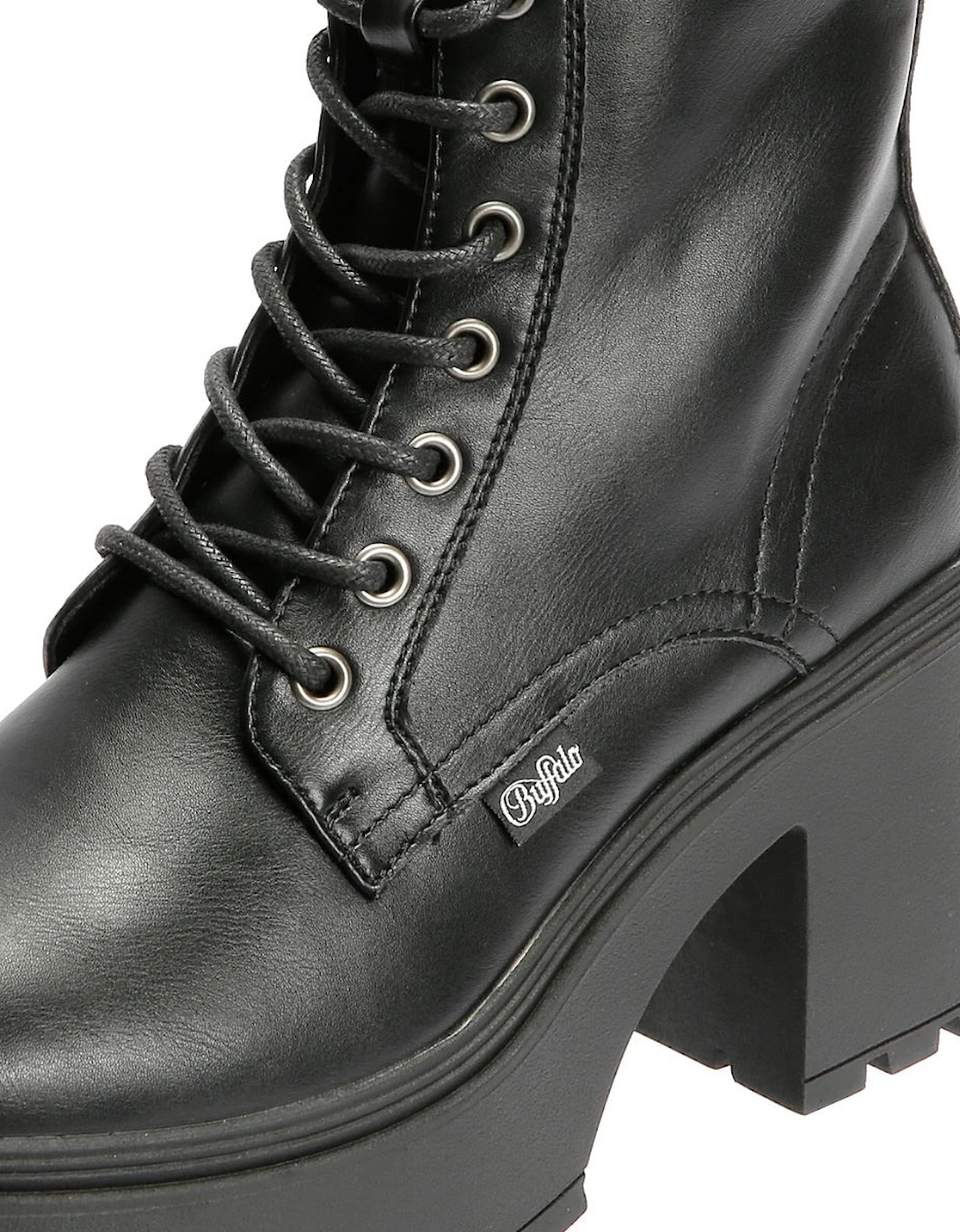 Mila Lace Up Mid Women's Black Boots