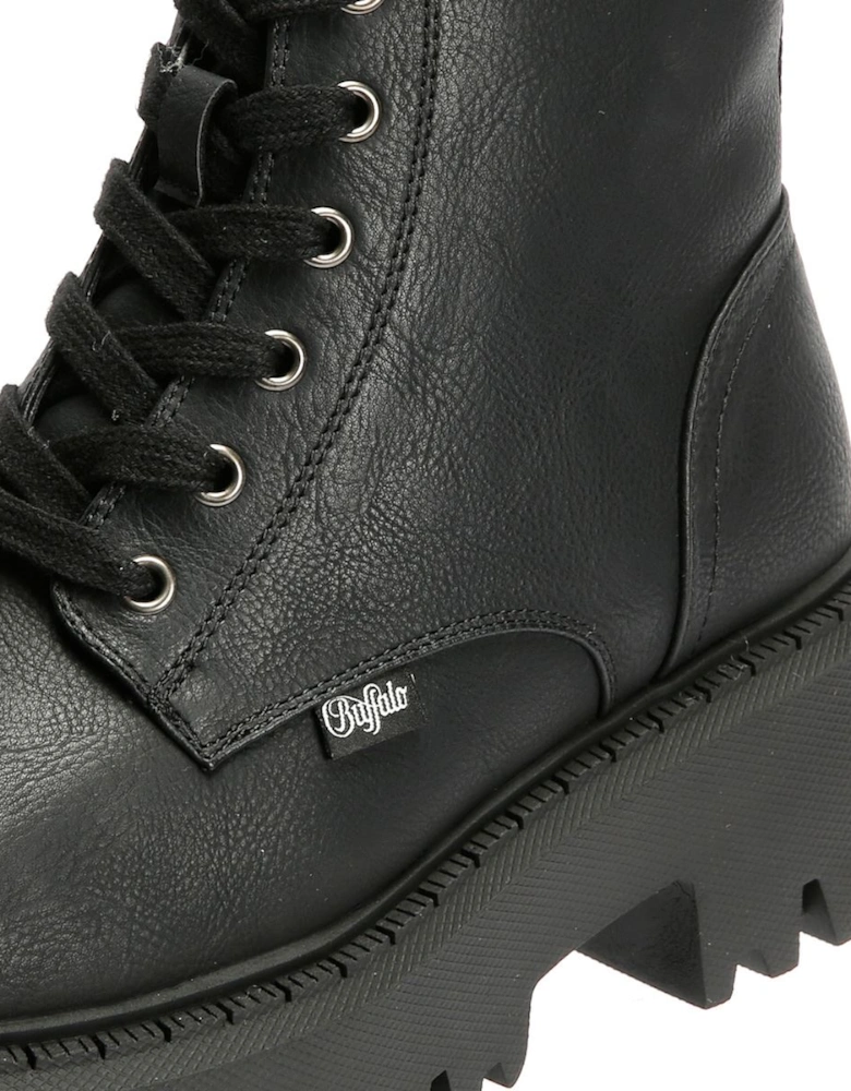 Aspen Lace Up Warm Women's Black Boots