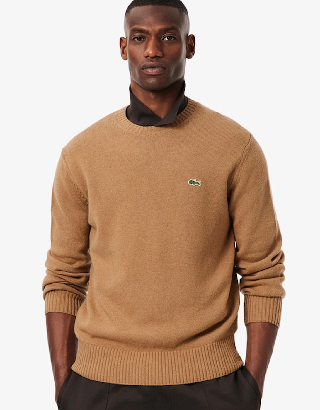 Carded Wool Crew Neck Sweater, 4 of 3
