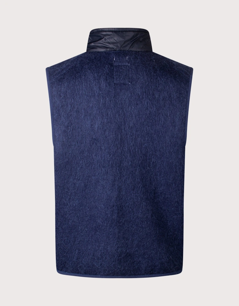 Zip-Up Mohair Vest