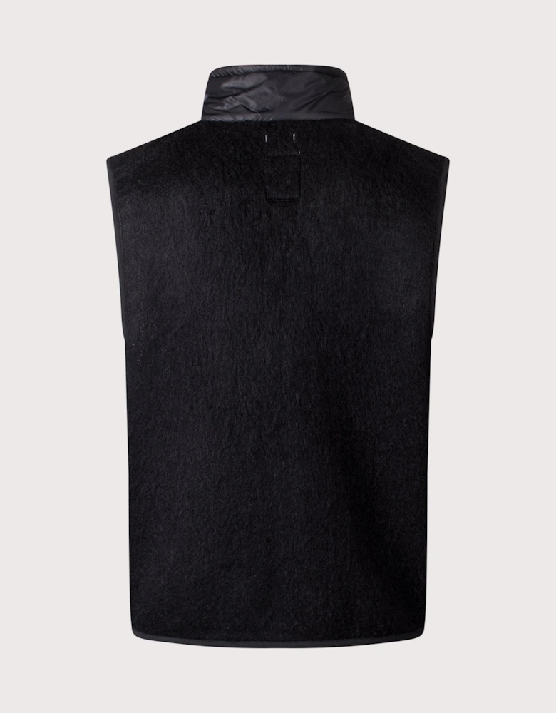 Zip-Up Mohair Vest