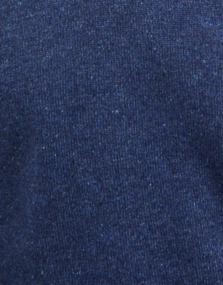 Tisbury Crew Neck Knitted Jumper - Deep Blue