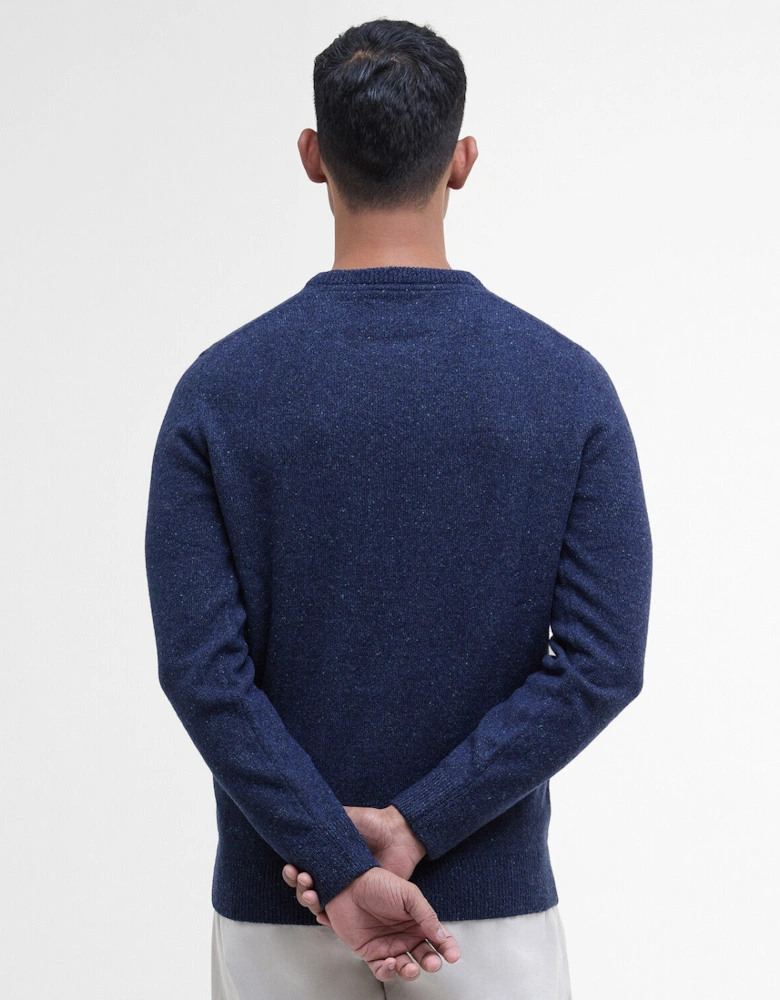Tisbury Crew Neck Knitted Jumper - Deep Blue