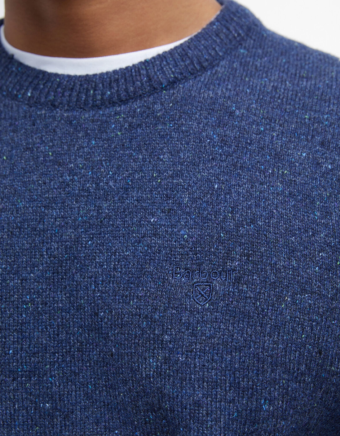 Tisbury Crew Neck Knitted Jumper - Deep Blue