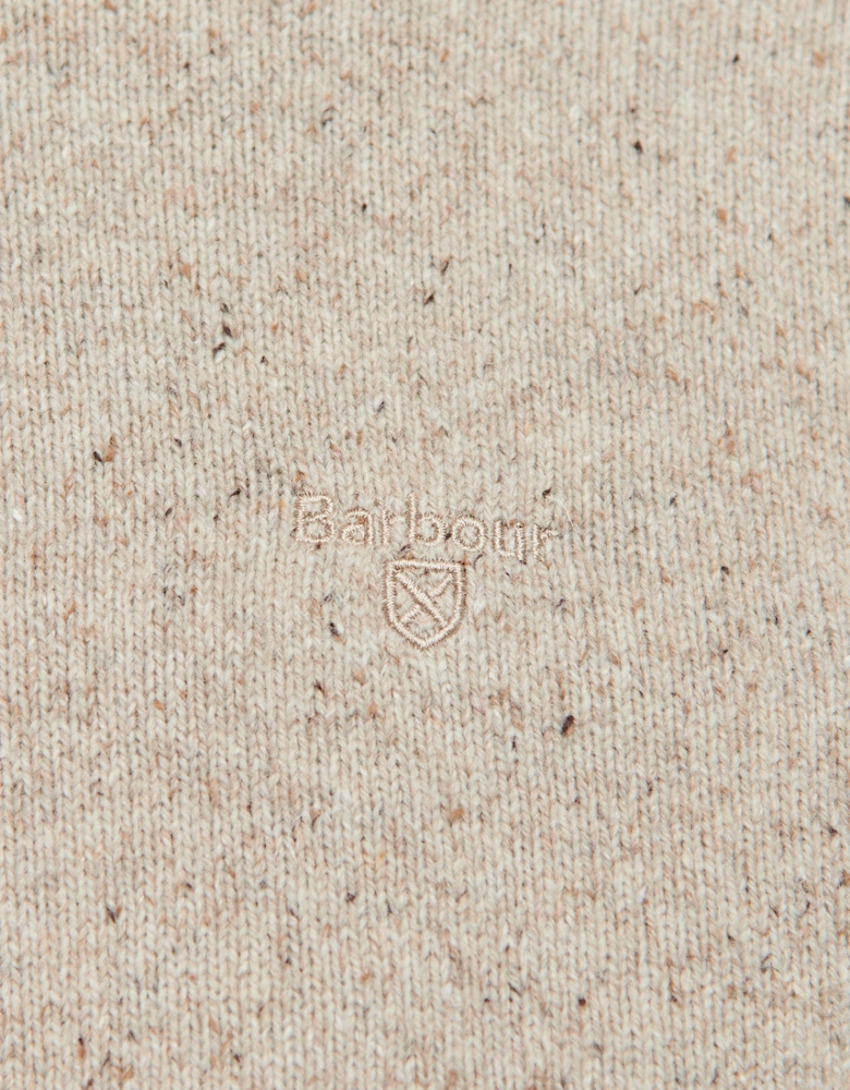 Tisbury Crew Neck Knitted Jumper - Stone