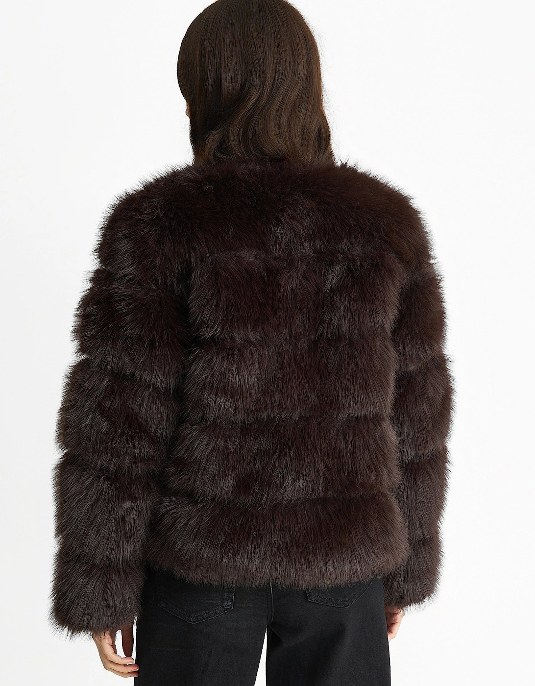 Chocolate Soft Touch Fur Jacket