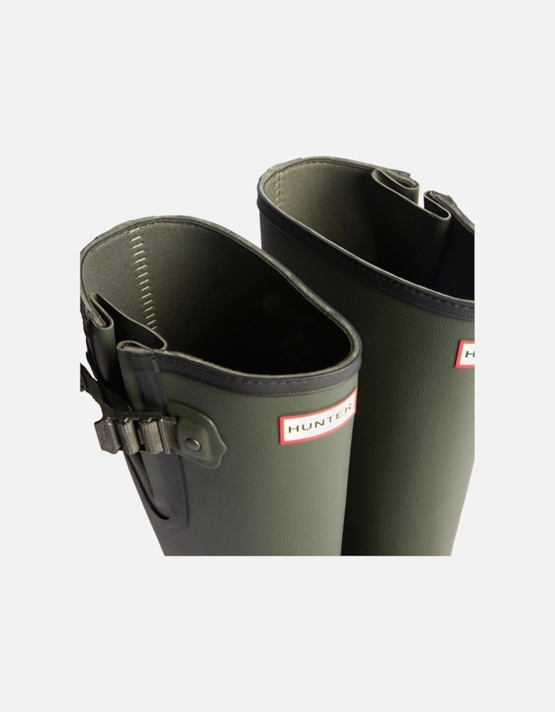 Field Downpour Adjustable Boot Rubber Men's Dark Olive/Black Wellington Boots