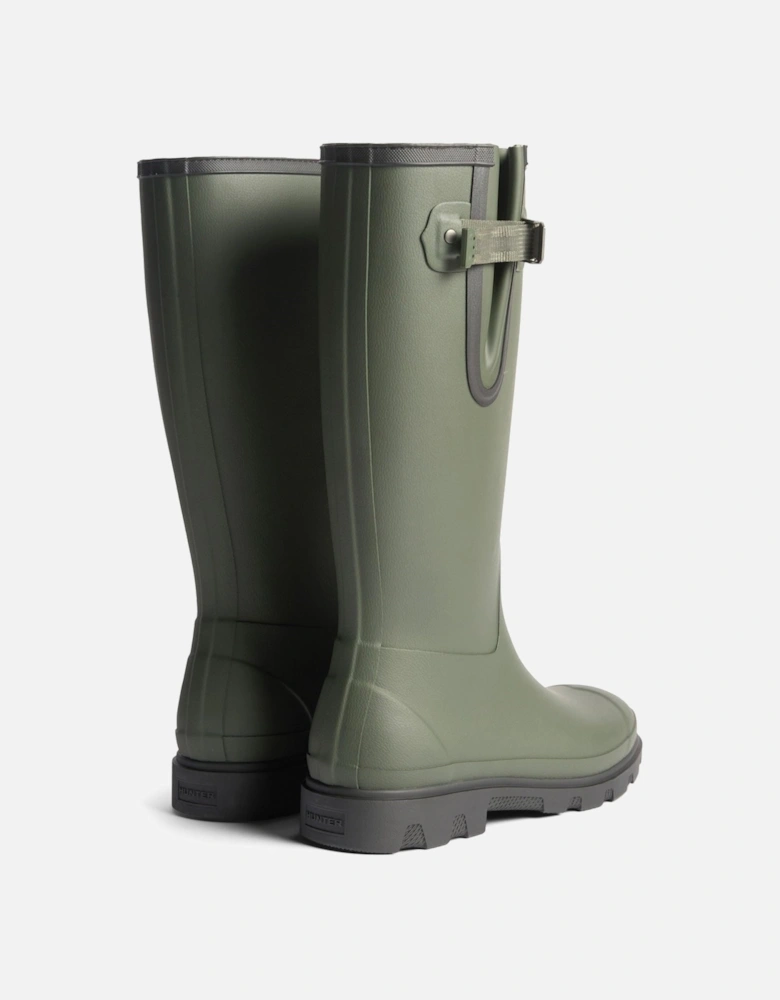 Field Downpour Adjustable Boot Rubber Men's Dark Olive/Black Wellington Boots