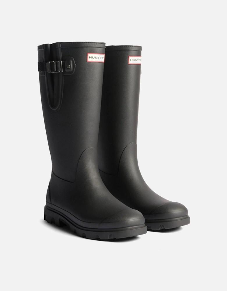 Field Downpour Adjustable Boot Rubber Men's Black Wellington Boots