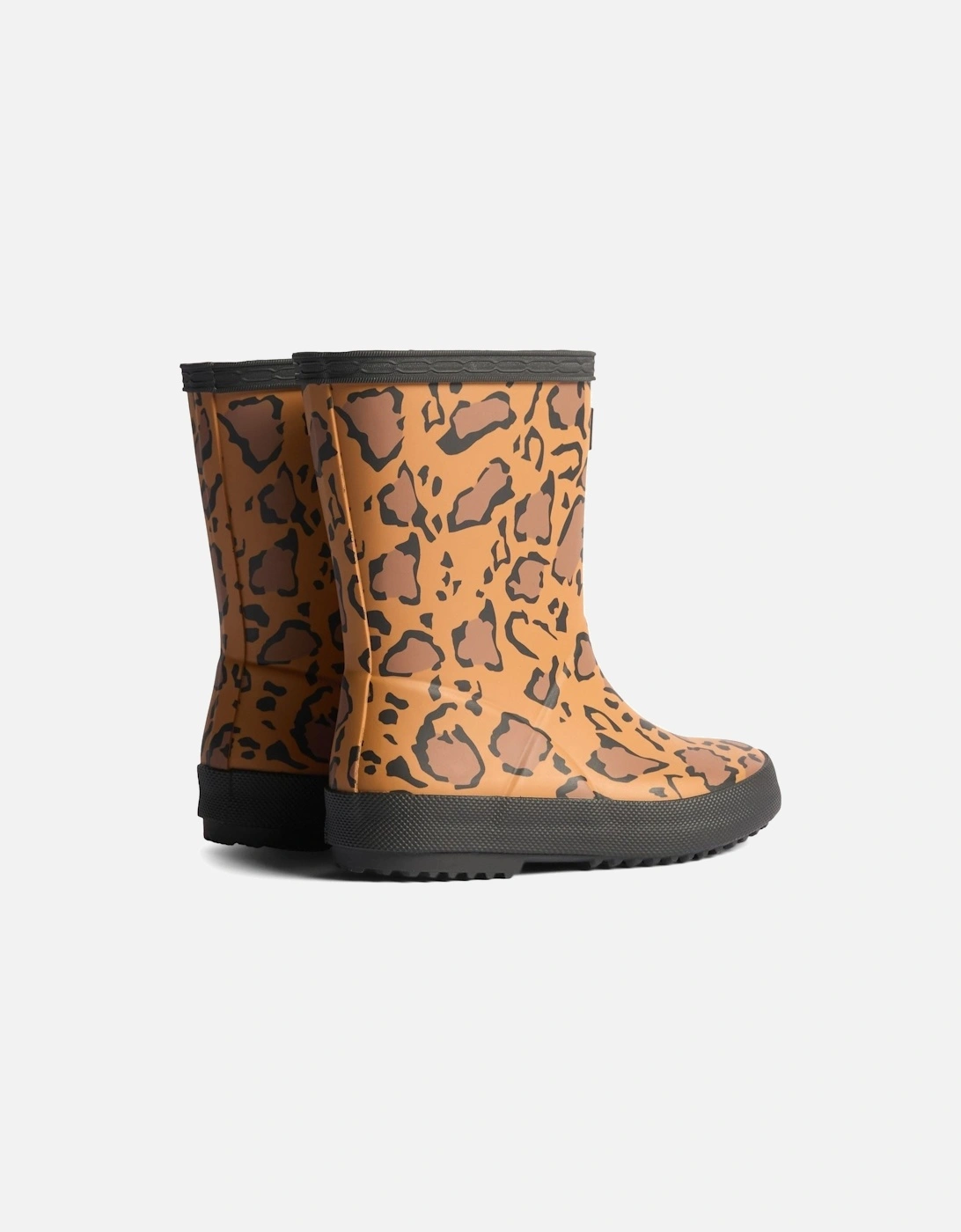 Kids First Boot Rubber Kid's Rich Tan/Saddle/Black Wellington Boots