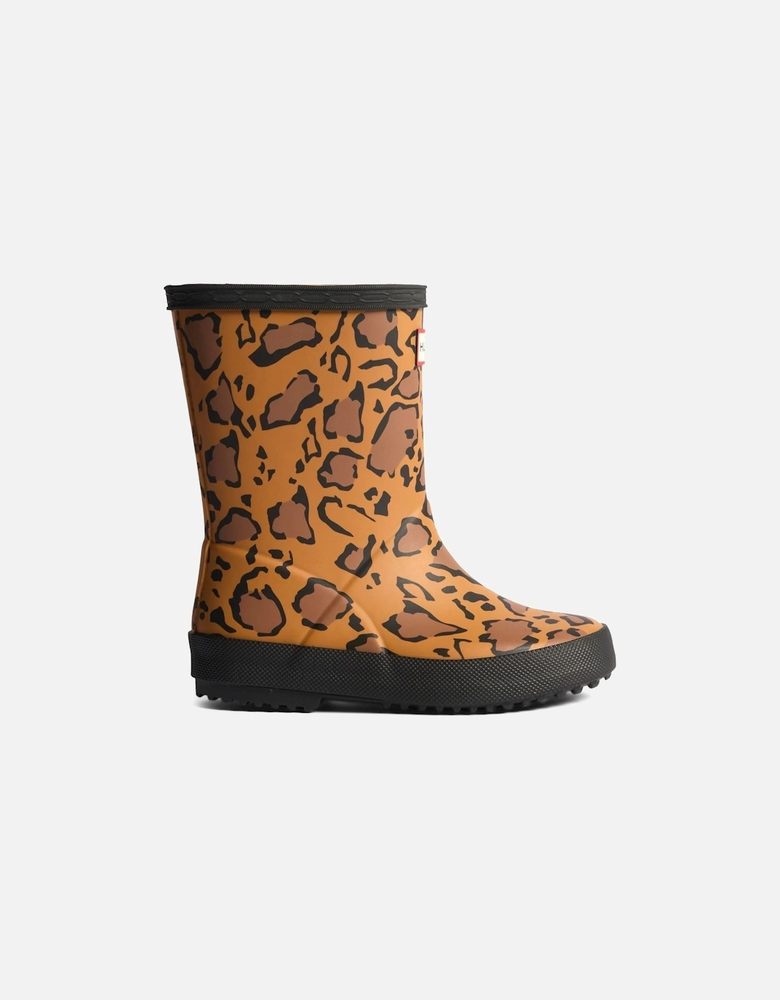 Kids First Boot Rubber Kid's Rich Tan/Saddle/Black Wellington Boots