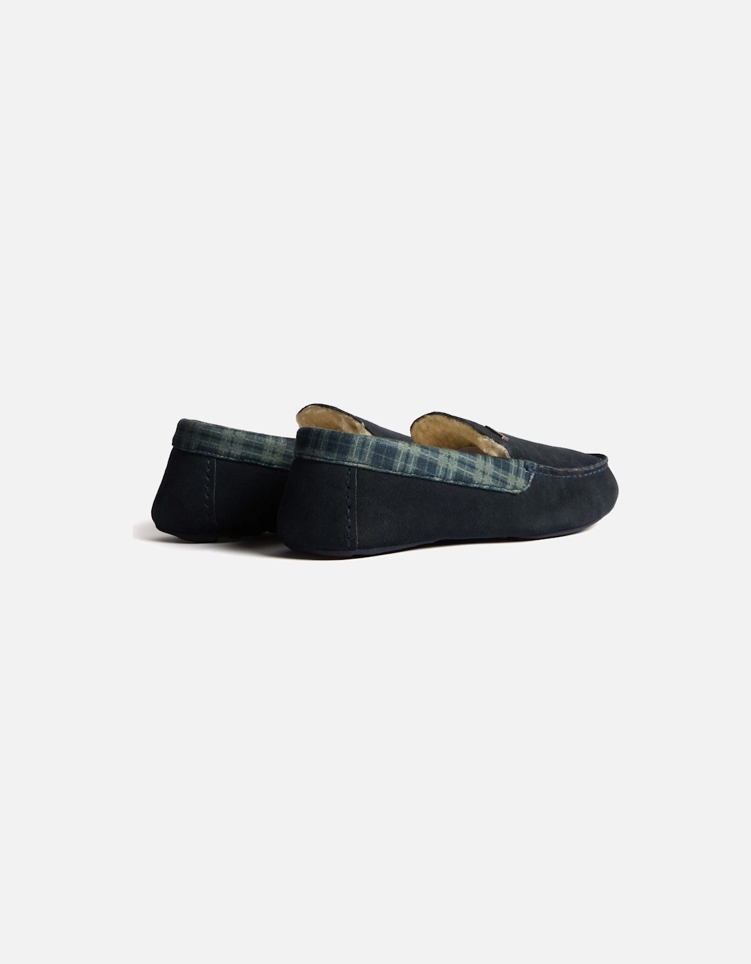 Moccassin Slipper Suede Men's Navy Slippers
