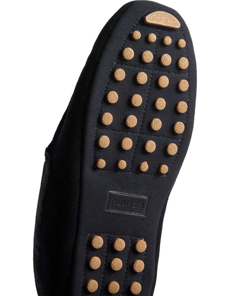 Moccassin Slipper Suede Men's Navy Slippers