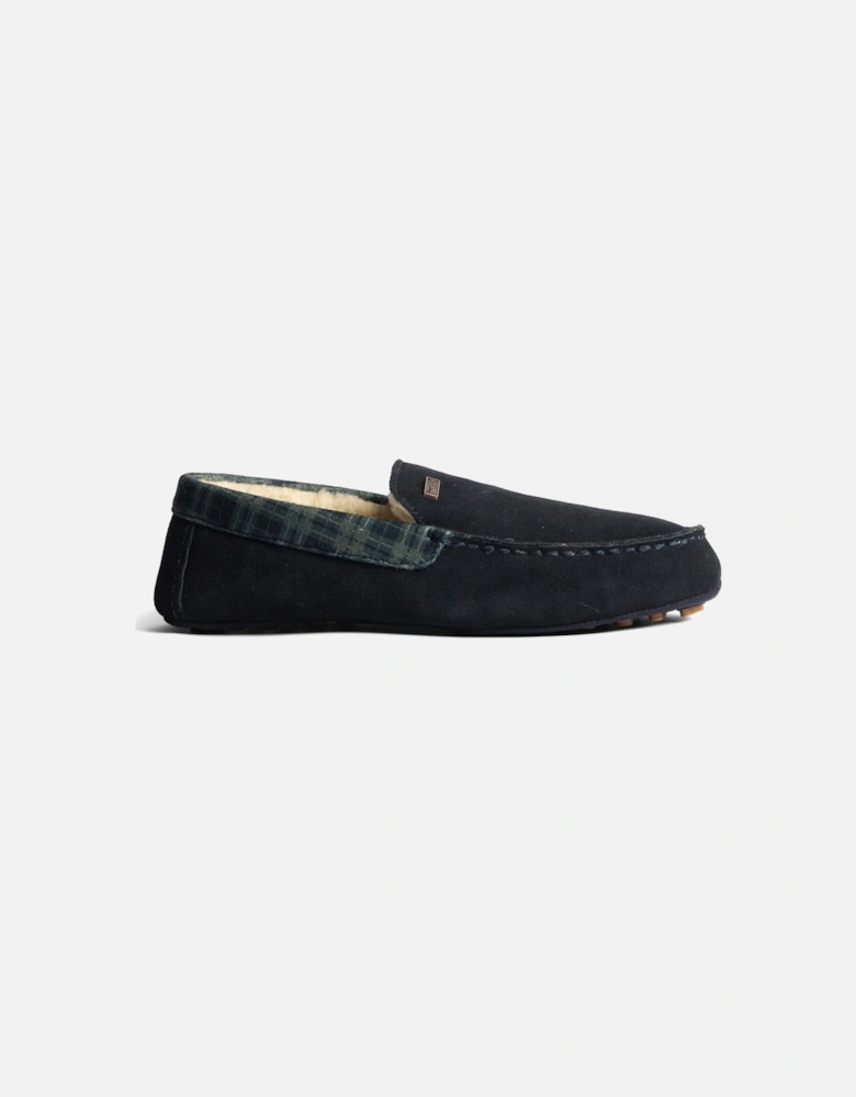 Moccassin Slipper Suede Men's Navy Slippers