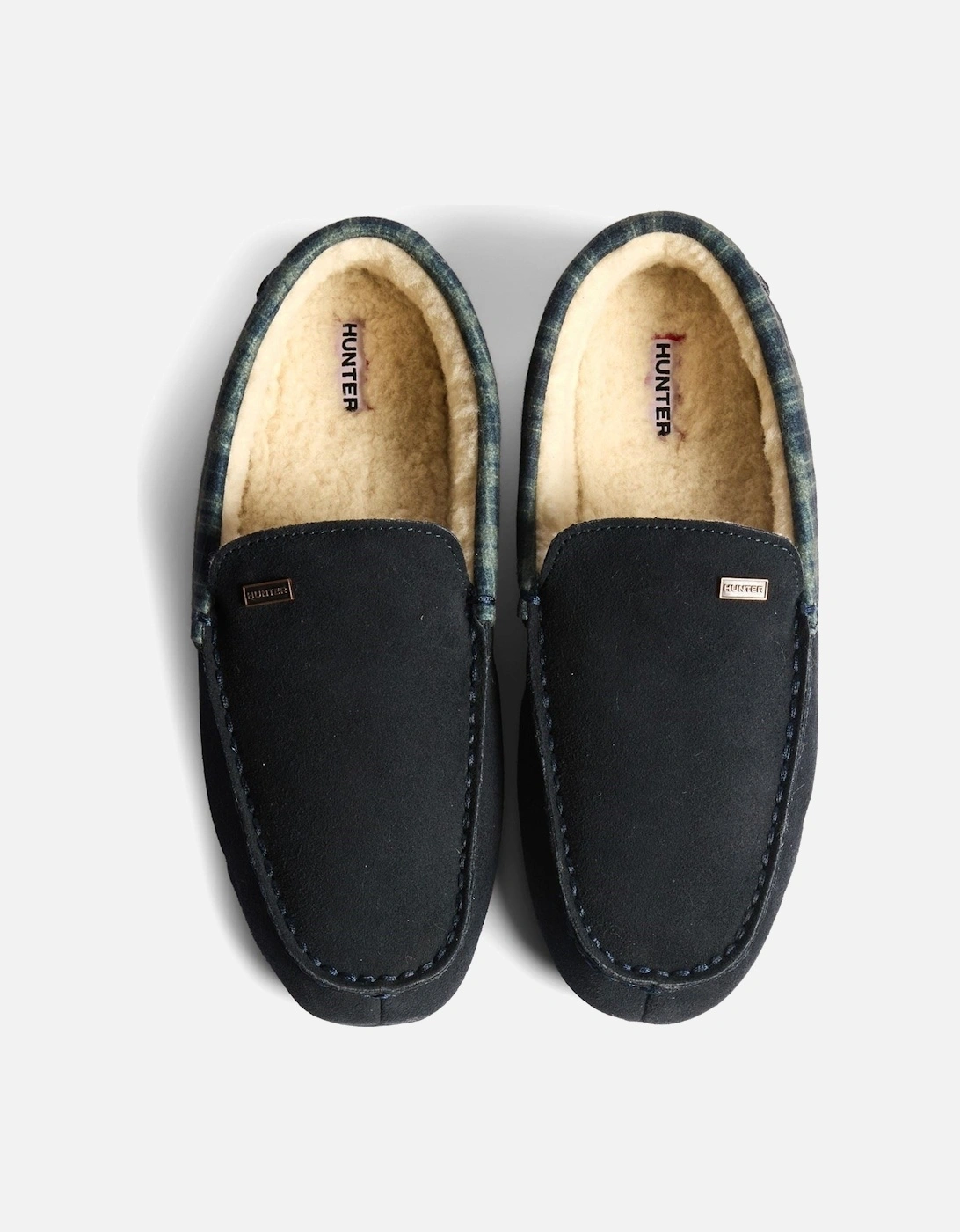Moccassin Slipper Suede Men's Navy Slippers