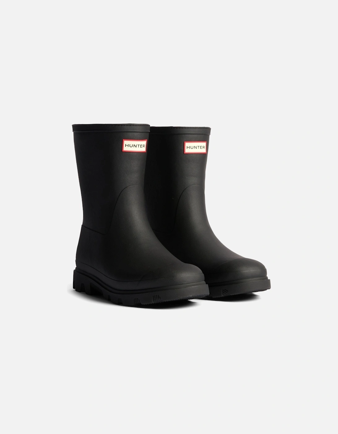 Downpour Short Insulated Boot Rubber Men's Black Wellington Boots, 6 of 5