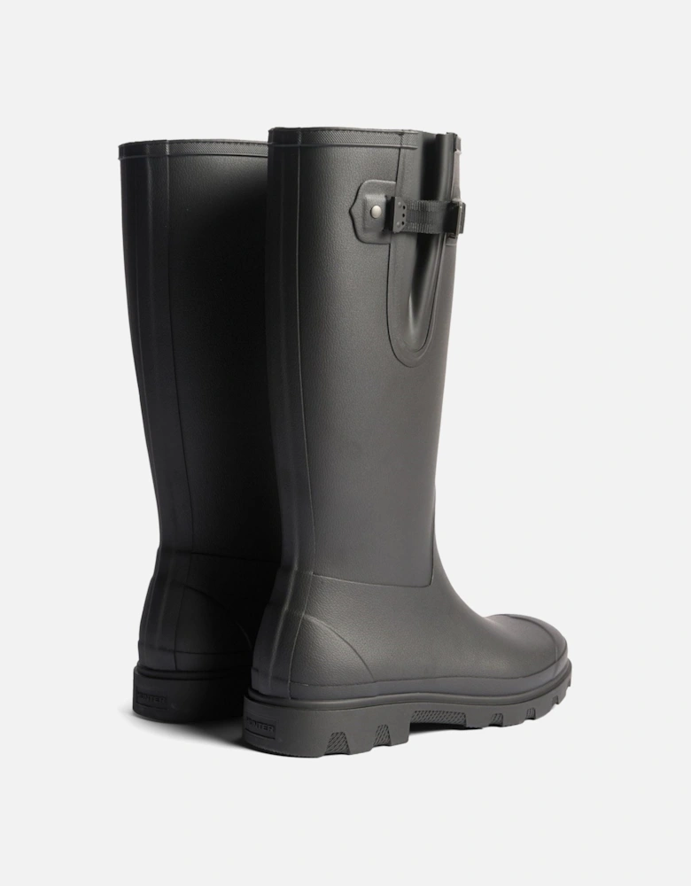 Field Downpour Adjustable Boot Rubber Men's Black Wellington Boots