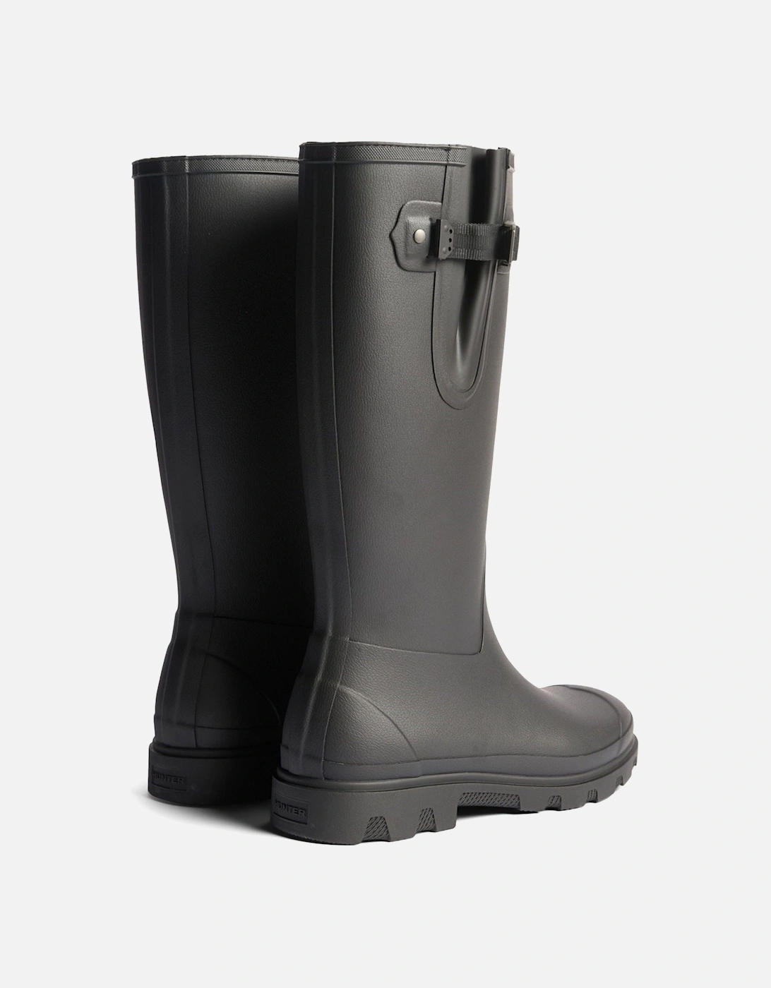 Field Downpour Adjustable Boot Rubber Men's Black Wellington Boots